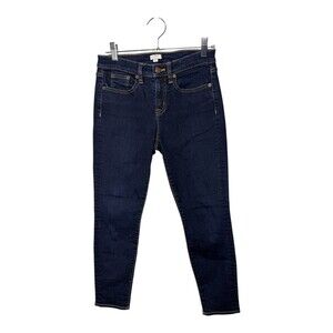J. Crew 8" Mid-Rise Skinny Jeans in Clean Rinse Wash Style E0821 | Size 26/26